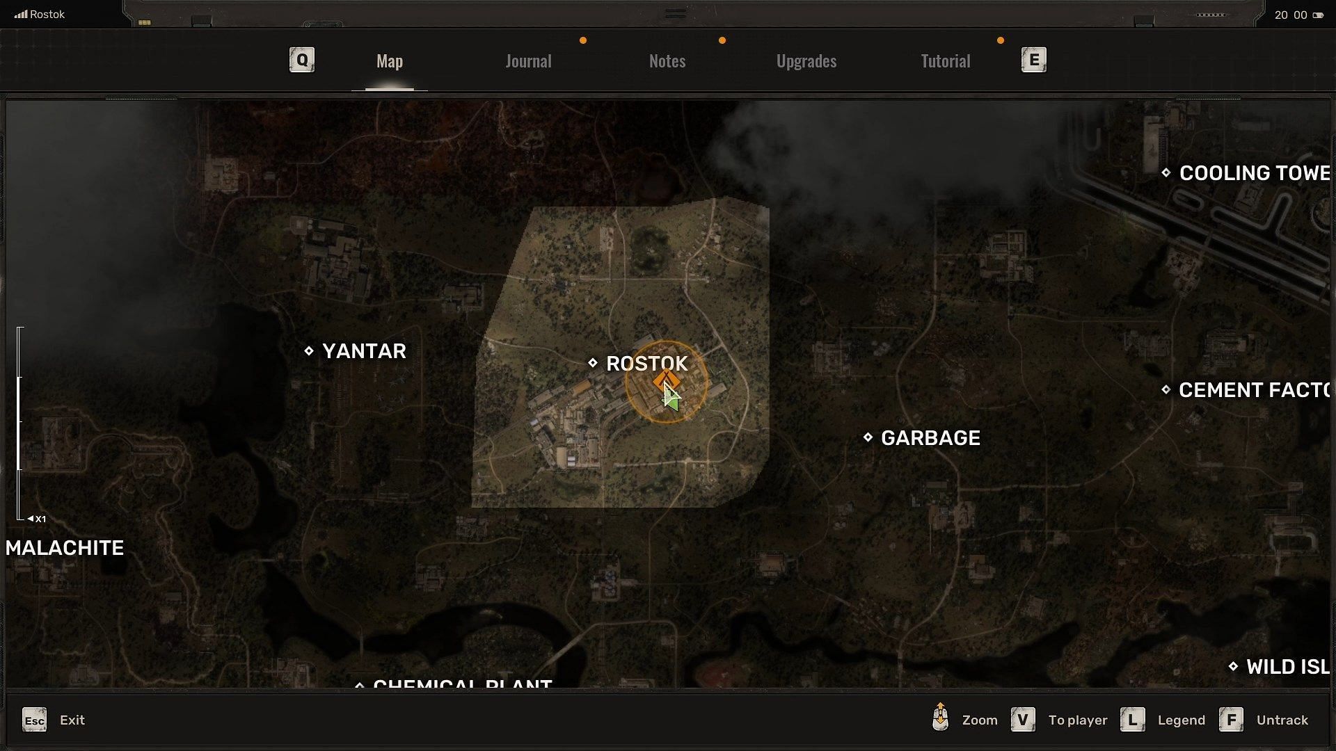Barkeep's location at the Rostok base camp (Image via GSC Game World)